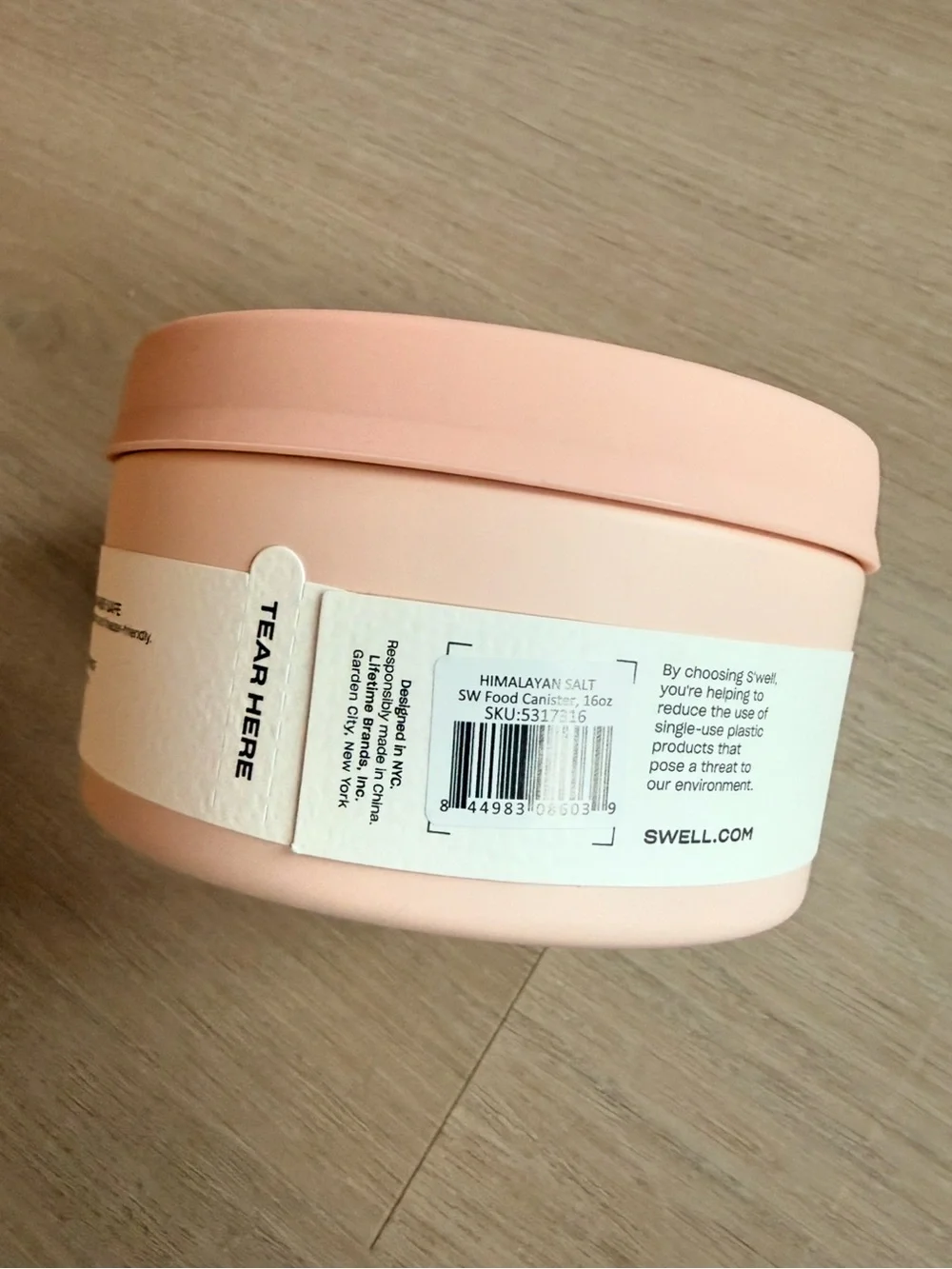 S'well Food Canister in Pink Himalayan Salt Color - 16oz - NWT